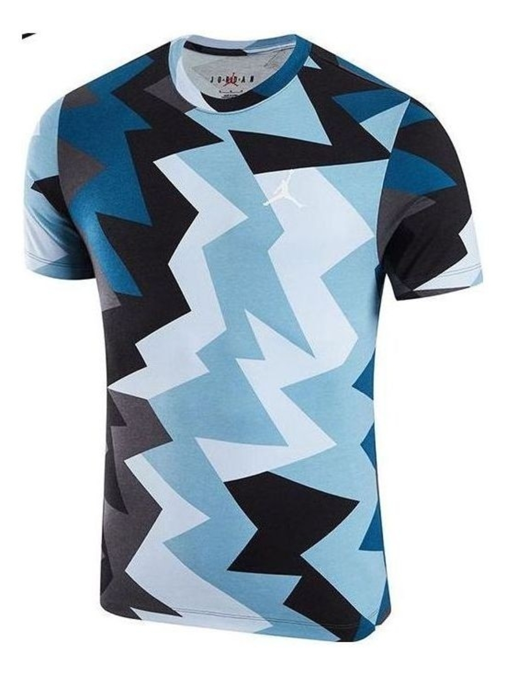 Jordan Men's Flight MVP All Over Print Tee-Lt Blue